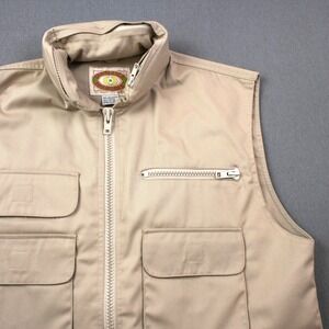 Vintage 90S Banana Republic Safari Fishing Utility Vest Pockets Mens M